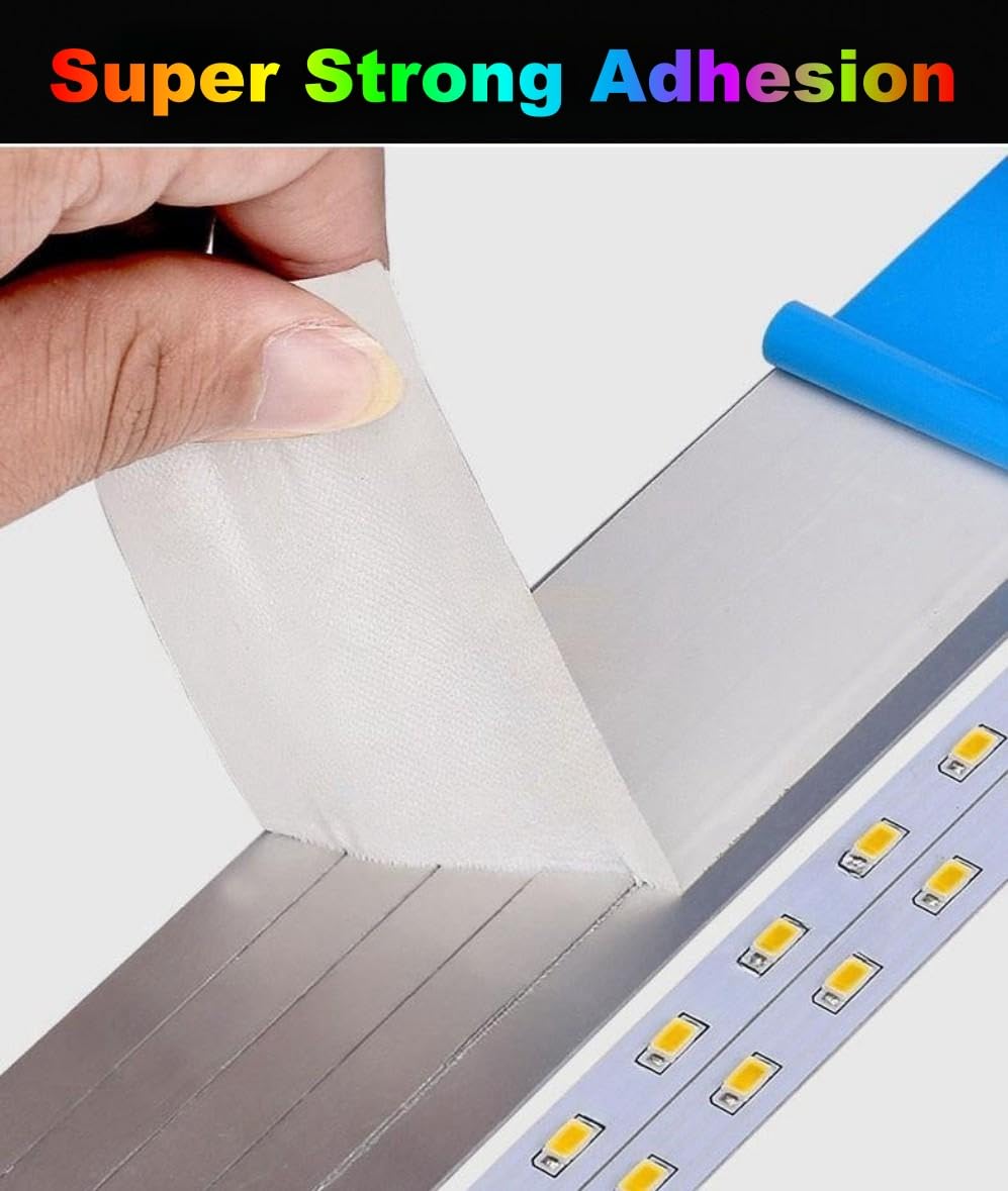 Double Sided Tape 1inch x 66Feet Thermal Tape Heavy Duty Super Strong Adhesive, Insulation Heat Transfer Tape for Paste CPU Heatsink, Mounting LED Strip, Carpet Fixing, Woodworking Project, DIY Crafts AVNTKER