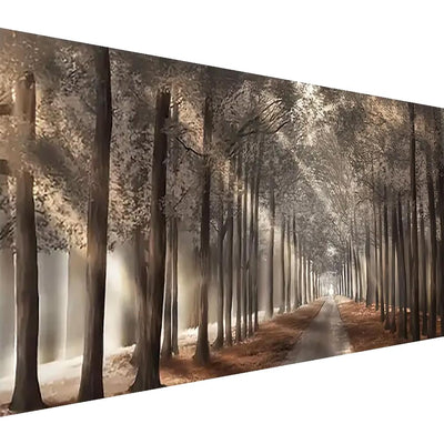 BOHADIY Forest Diamond Painting Kits for Adults 5D Large Landscape Diamond Art Kits for Adults Full Drill Woods Diamond Art Painting Kits Gem Art Kits for Wall Decor 27.5x15.7Inch Sunshine Tree