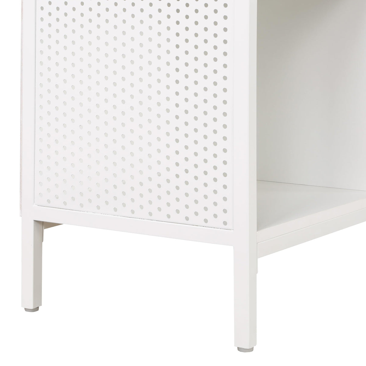 OSP Home Furnishings Ace Contemporary Modern Storage Cube Bookcase, 8 Cubes, White Finish OSP Home Furnishings