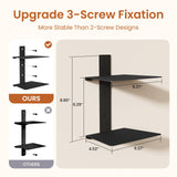 Wawocs Invisible Floating Book Shelves for Wall, 4 Tier Heavy Duty Metal Loads 60LBS, Vertical Spine Book Tower Floating Bookshelves, Book Organizers for Home Office, 2 Pack Black Wawocs