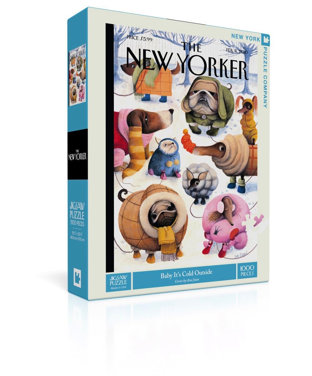 New York Puzzle Company - New Yorker Baby It's Cold Outside - 1000 Piece Jigsaw Puzzle New York Puzzle Company