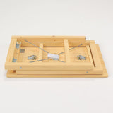 MUJI 18499441 Folding Pine Wood Table, (W x D x H): 31.5 x 19.7 x 27.6 inches (80 x 50 MUJI
