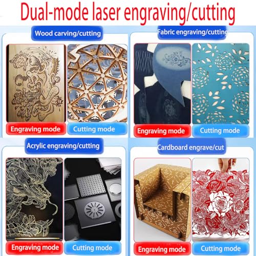 CO2 Laser Engraver 60W, 24" x 16" Laser Cutter Machine with 2-Way Pass Air Assist, Fashionable Color,Digital Control for Wood Acrylic Fabric More Sihao