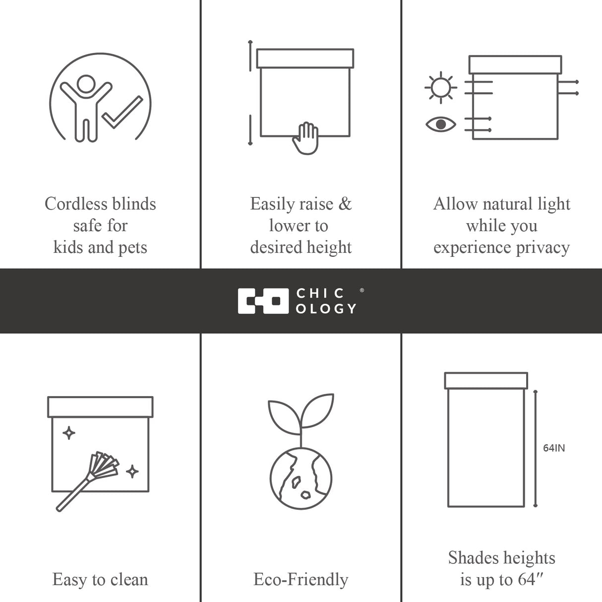 CHICOLOGY Bamboo Blinds, Bamboo Shades, Custom Bamboo Shade, Cordless Bamboo Shades, Window Shade Roman, Patio Blinds and Shades, Porch Shades Outdoor Roll Up, Maple, 34" W X 64" H CHICOLOGY