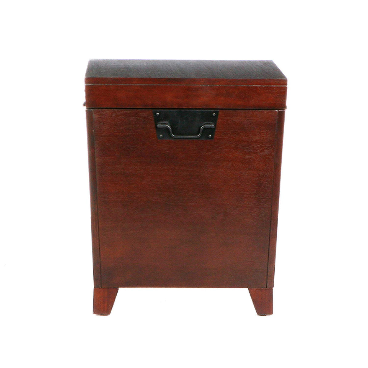 SEI Furniture Pyramid Storage Trunk End Table, Espresso SEI Furniture