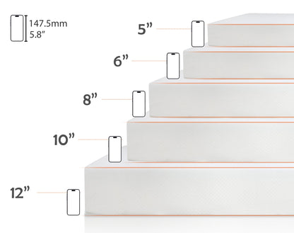 California King Mattress, 5/6/8/10/12/14 In Mattress Medium Firm Memory Foam Mattress for Pressure Relief & Cooler Sleep, Certipur-Us Certified Bed in a Box Mattress in a Box (California King, 10 In)