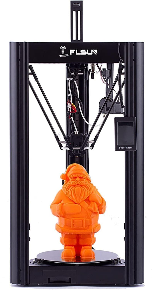 FLSUN Super Racer - 200 mm/s Fast 3D Printer, 2800 + mm/s², FDM Delta 3D Printer with self-Leveling Resume 1.75 PLA DIY 3D Printers Print Size Φ260 x 330 mm. (SR) - WoodArtSupply