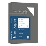 Southworth® 25% Cotton Business Paper, 8 1/2" x 11", 24 Lb, White, Box Of 500 Southworth