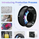 Creality TPU Filament Black, Flexible 3D Printer Filament 1.75mm for Airless Basketball, 95A Shore Hardness Good Layer Bonding Performance Dimensional Accuracy +/- 0.03 mm for Most FDM 3D Printers,1kg Creality