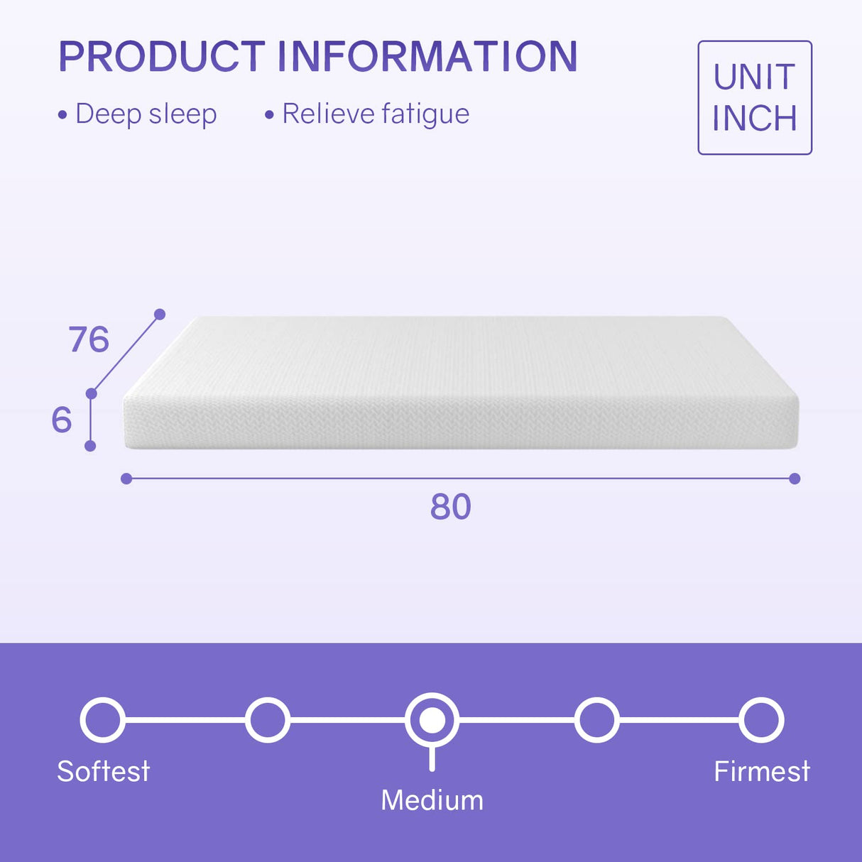 King Size Mattress Fiberglass Free 6 Inch Green Tea Cooling Gel Memory Foam Mattress in a Box,Medium-Firm,Pressure Relief&Temperature Regulation,CertiPUR-US Certified,White PayLessHere