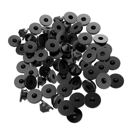 BLIKA 100 Pack Cable Railing Rubber Grommets for 1/8" 5/32" 3/16" Cables for Metal Cable Railing Posts, 1/8" Cable Railing Grommet, Cable Railing Protective Sleeves for Metal Posts, BL10-L BLIKA