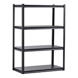 VEVOR Storage Shelves, 2400 lbs, 4 Tier Garage Storage Shelving, 20" D x 40" W x 57" H Adjustable Metal Shelves for Garage Shelves Utility Rack Shelf, Ideal for Kitchen, Warehouse, Basement, Black VEVOR