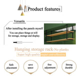 Altovexis 32X12 in Ceiling Shelf Bracket, 2 Two Tier U Shape Hanging Storage Shelves Mounted Decor Bookshelf Flower Plant Stand Display Racks No Planks for Room Bedroom Kitchen Garage Bar Bistro Altovexis