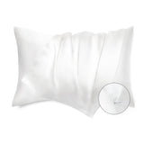 Bedsure Satin Pillowcase for Hair - White Satin Pillow Cases Standard Size with Zipper 2 Pack, Similar to Silk Pillow Cases for Skin, Silky & Soft Pillow Covers, Gifts for Her or Him, 20x26 Inches Bedsure