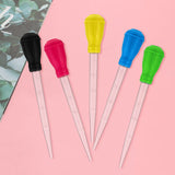 TXIN 5 Pieces 30ml/1oz Turkey Baster with 5 Cleaning Brush, Plastic Syringe Baster with Silicone Pump Head, Heat-resistant Meat Marinade Injector with Measurments for BBQ Grill Baking Kitchen Cooking TXIN