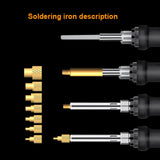 60W Digital Soldering Iron Heat Set Insert Tool with Heat Set Insert Tips and 100 Pcs M3x4x4.2 Threaded Inserts … Cxydm