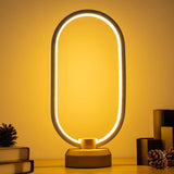 LONRISWAY Modern Desk lamp LED Wood Table Lamp, Bedroom Bedside Night Light, Dimmable Led Lighting, Creative Home Decor, Unique House warmging Gift LONRISWAY