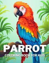 Parrot Coloring Book For Kids: +40 Fun And Easy Drawings Of Cute Parrot To Color For Kids, Boys And Girls Who Love Parrots, Stressrelief Relaxing Majosta