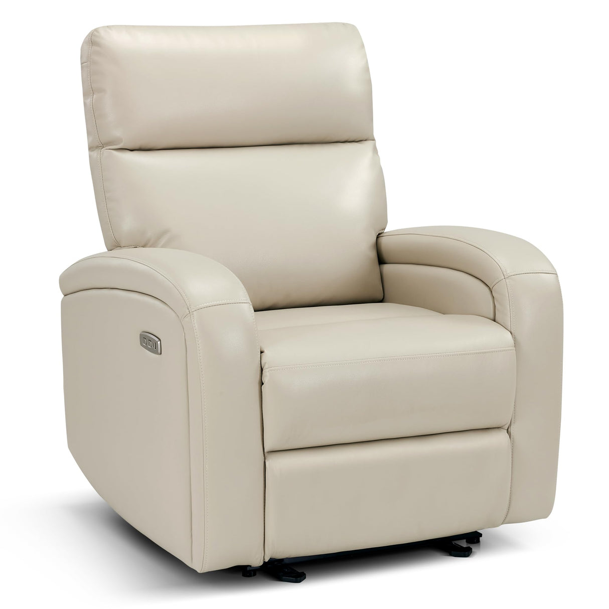 MCombo Zero Wall Recliner Chair, Power Wall Hugger Recliner with USB & Type-C Dual Charge Ports, for Small Space, Living Room, RV PR644 (Beige) MCombo
