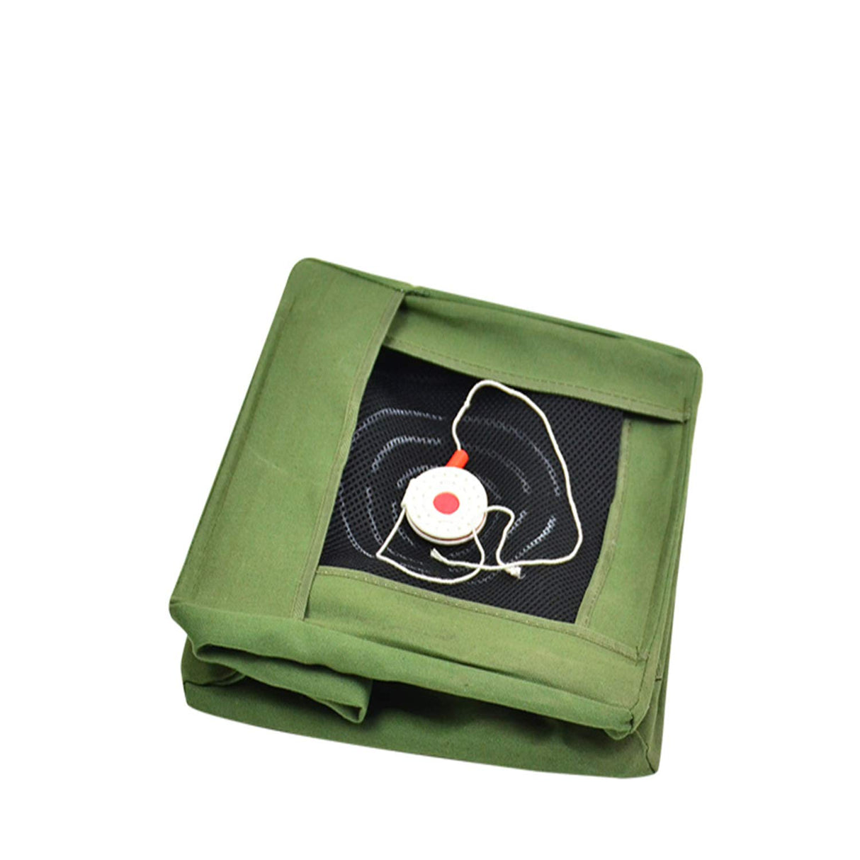 HQSYY 11.8x11.8x11.8in Target Box Practice Competitive Game Bulls Eye wear-Resistant Anti-Slingshot Target Box Bow Food Collection Box Slingshot Silencer… (Green) HQSYY
