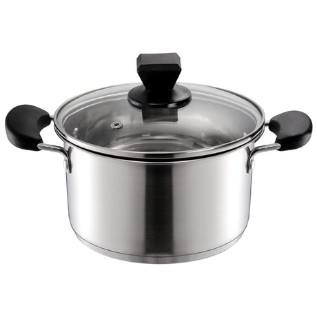 ZENFUN Stainless Steel Steamer Pot with Basket, 1.8 Quart Stock Pot with Glass Lid, Mini Steaming Pot Cookware with Handle, Metal Cooking Steamer for Vegetable, Stews, Pasta, Sauce, Food, Support for ZENFUN