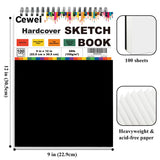9" x 12" Sketch Book, Top Spiral Sketchbook, 100 Sheets Sketch Pad, (68 lb/100 GSM) Drawing Paper Pad, Drawing Notebook for Kids, Artist Sketchbook for Drawing, Illustration, Classroom Must Haves. Cewei