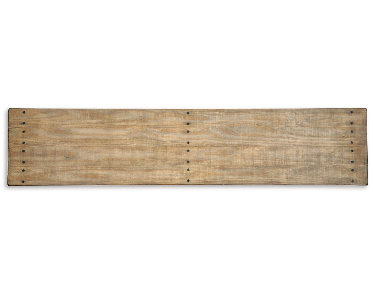 Signature Design by Ashley Susandeer Rustic Farmhouse Console Sofa Table, Brown Signature Design by Ashley