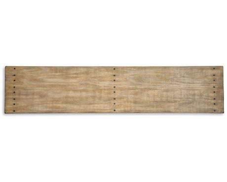Signature Design by Ashley Susandeer Rustic Farmhouse Console Sofa Table, Brown Signature Design by Ashley