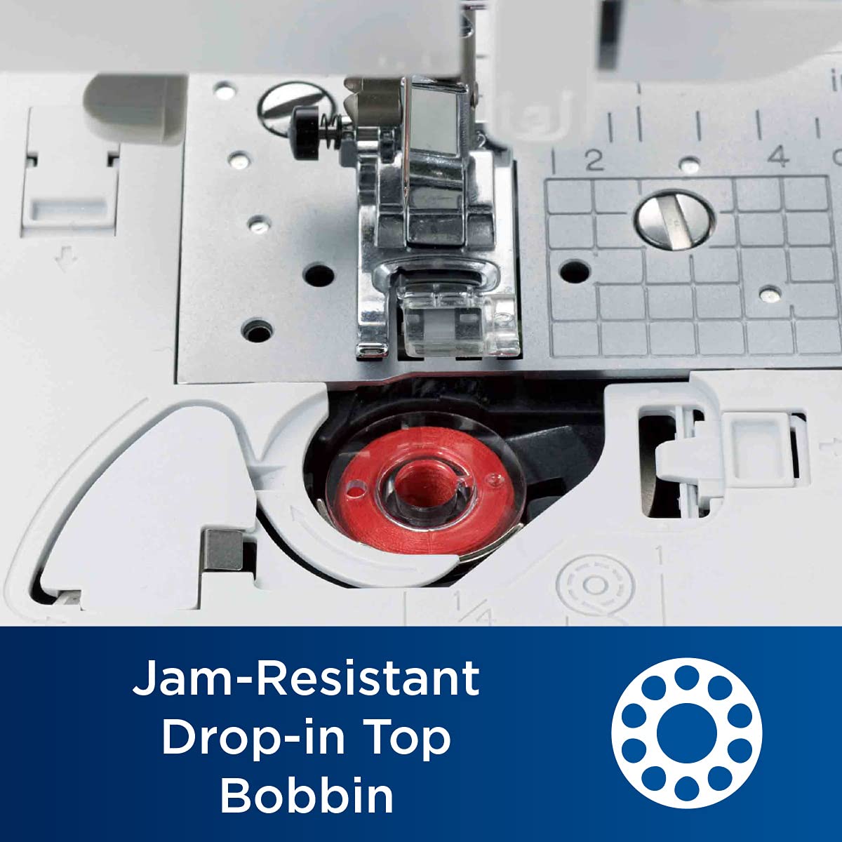 Brother Sewing and Quilting Machine, Computerized, 165 Built-in Stitches, LCD Display, Wide Table, 8 Included Presser Feet, White, 20x12x17 Brother