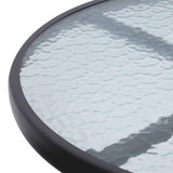 Outsunny 3 Piece Bar Height Outdoor Bistro Set for 2, Round Patio Pub Table 2 Bar Chairs with Comfortable Design & Strong Build, Tan Outsunny