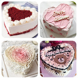 8 Inches Aluminum Heart Shaped Cake Pans Tins Cayanmydery