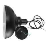 LOEHINLE Pendant Lighting Vintage Industrial Fixtures, Black Metal Farmhouse Lights, Ceiling Lamp for Kitchen Home Island Dining Room Bedroom, 11.4 inches LOEHINLE