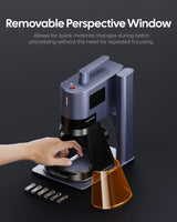 LaserPecker LP5 20W Fiber & Diode Dual Laser Engraver, 10X Faster 0.0027mm Precision for Metal/Wood/Jewelry, Portable 6kg Laser Cutter for Instant Store Customization, 3D Grayscale Engraving Machine LaserPecker