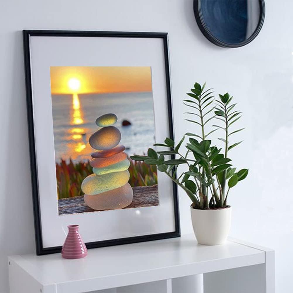 Beaudio Landscape Series Diamond Art Painting Kits for Adults- Stone in The Bright Sunshine- DIY Round Full Drill 5D Diamond Art for Home Wall Decor(11.8x15.7inch) Beaudio