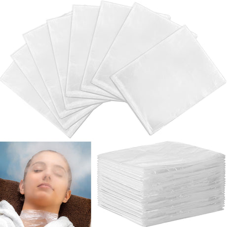 Mimorou 100 Pack Disposable Sauna Blanket Sauna Bag Liners Plastic Sheeting for Body Wrap 87 x 47 Inch Thicken Bag Infrared Blanket for Beauty Salon Spa Accessories Mimorou