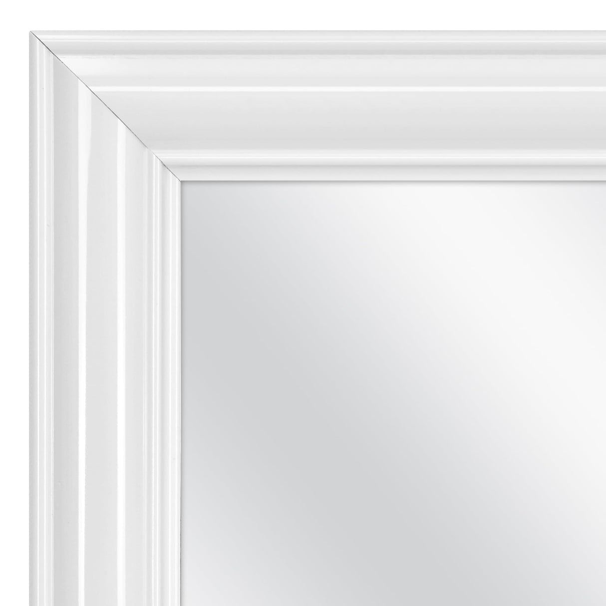 UWETIGH Full Length Door Mirror, 13 x 49 inches, White Frame UWETIGH