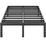 ALDRICH Metal Bed Frame Queen Size - 16 Inch Tall Black Basic Steel Slats Platform, Easy Assembly Heavy Duty Noise Free Bedframes, No Box Spring Needed ALDRICH
