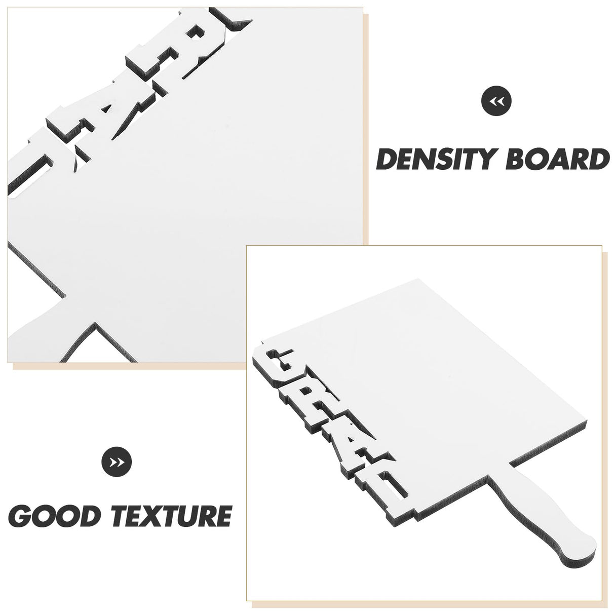 4pcs Graduation Decoration Fan Photo Frame Graduation Picture Holder Sublimation Wooden Picture Frame Photo Plaque Frame Blank Picture Frame Grad Decoration Handheld White MAGICLULU