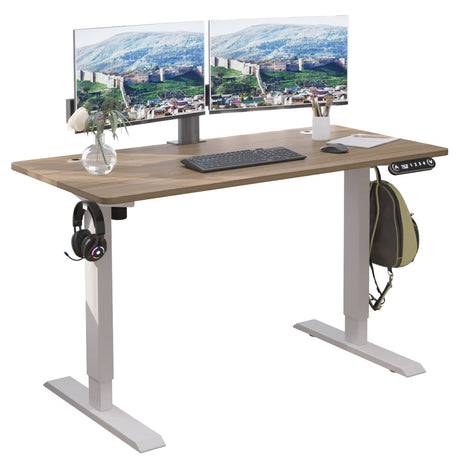 bilbil Electric Standing Desk 48 x 24 Inches, Height Adjustable Stand Up Desk Home Office Desks with 4 Memory Presets bilbil