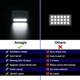 Amagle 4 Pack Door Open Automatic Turn On Off Cupboard Drawer Closet Light Battery Operated Cabinet Light Stick Led Puck Lights Lighting for Wardrobe Kitchen Basement Trunk Pantry Shelf Hutch Gun Safe Amagle
