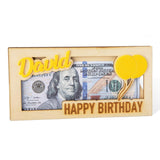 Personalized Wooden Birthday Money Envelope Custom Name Cash Envelope Money Wallet Happy Birthday Envelope Gift Card Holder Birthday Money Gift DIY Getname Necklace