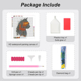AMORARS Cat Diamond Painting Kit for Adults, 5D Forest Cat Diamond Art for Beginners - DIY Full Diamond Dot Gem Art Painting, Suitable Gifts and Home Wall Decoration Crafts, 12x12Inch AMORARS