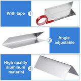 4 Pcs 5.91 x 1.77 Inch Garage Door Seal Garage Door Guards Weatherproofing Garage Door Shield Seal Strip Door Sweep Barrier with Adhesive Tape for Garage Indoor Outdoor Home Lounsweer