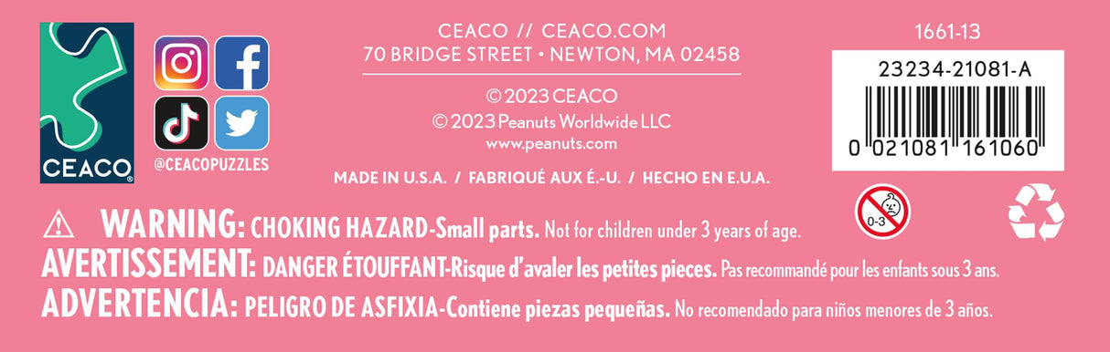 Ceaco - Peanuts Holiday - Snoopy's Favorite Things - 100 Piece Jigsaw Puzzle Ceaco