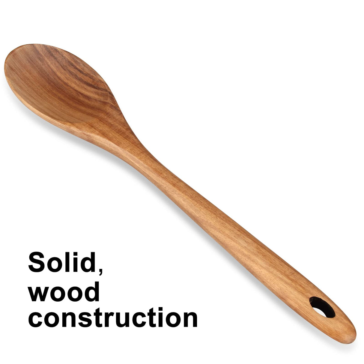 14 Inch Large Wooden Spoon for Cooking Mixing Spoon Serving Spoons Big Non Stick Wood Spoon Spatula Long Handle Spoon Stirring Cooking Spoon Renawe