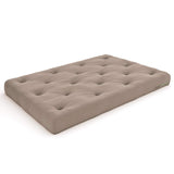 Nirvana Futons Premier Pocket Coil 10-Inch Queen Futon Mattress, Microfiber Khaki - Made in USA Nirvana Futons