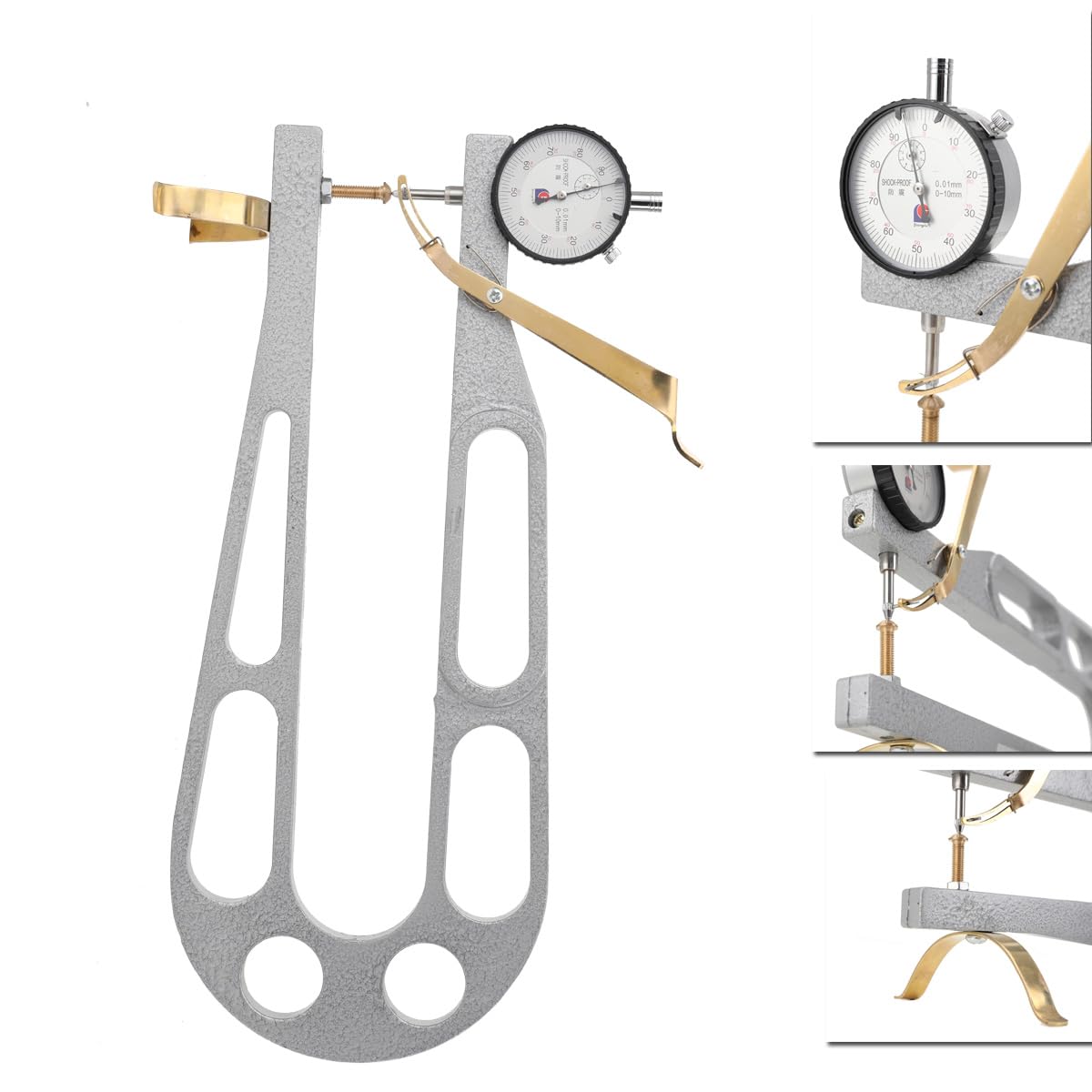 Lfhelper Violin Thickness Gauge Measuring Tool, Grauating Caliper, 0-0.4inch Range, Dial Indicator Luthier Tools for Violin Lfhelper