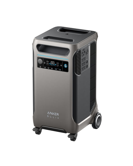 Anker SOLIX F3800 Portable Power Station, 3840Wh, LiFePO4 Batteries, Ultra-High 6000W AC Output with 120V/240V, Solar Generator for Home Backup, RVs, Emergencies, Power Outages, and Outdoor Camping Anker