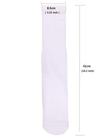 NC Hosiery Blank White Sublimation Socks- Printable, Subready in 9-12 Large Size For Teen and Adult in 6 Pair Pack, Create and Print Your Own Personalized Logo In Vibrant Colors NC Hosiery
