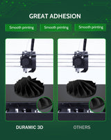 DURAMIC 3D Printer Filament PLA 1.75mm 1kg Cardboard Spool(2.2 lbs) Dimensional Accuracy +/- 0.03 mm Black DURAMIC 3D